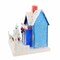 Cody Foster 9.75 In Confetti Cottage Christmas Putz House , Christmas Decor Village House Putz